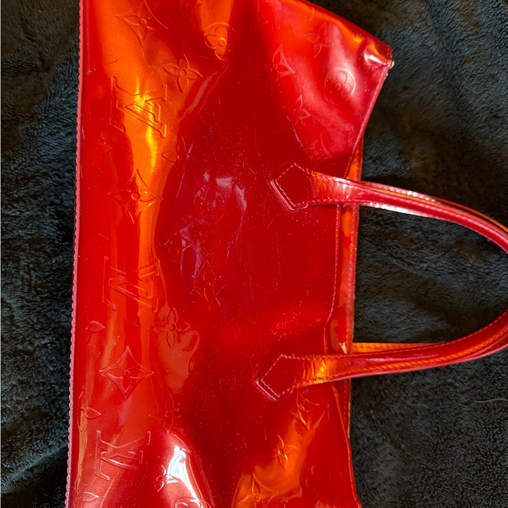 Louis Vuitton Shiny Red Tote